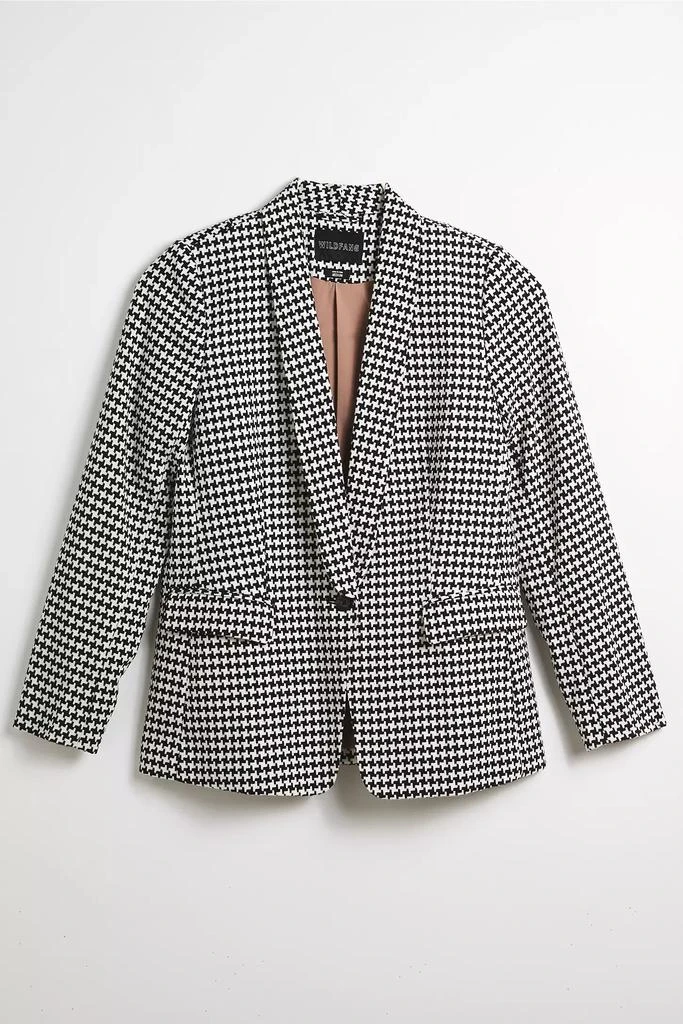 WILDFANG WILDFANG Empower Houndstooth Tux Blazer 2