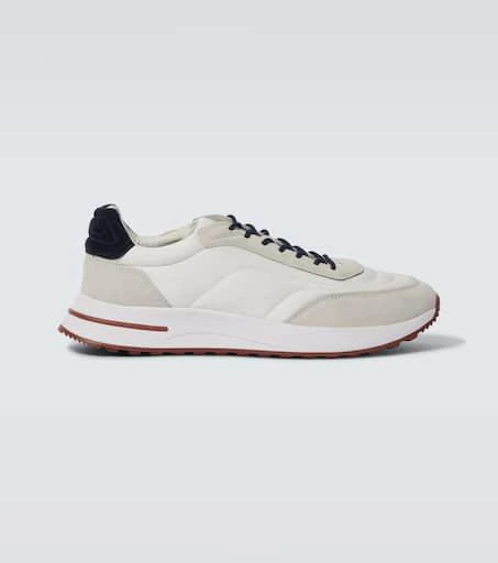 Loro Piana Weekend Walk suede-trimmed sneakers 1