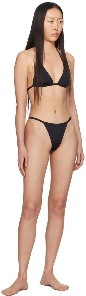 Versace Black Plaque Bikini Bottom 4