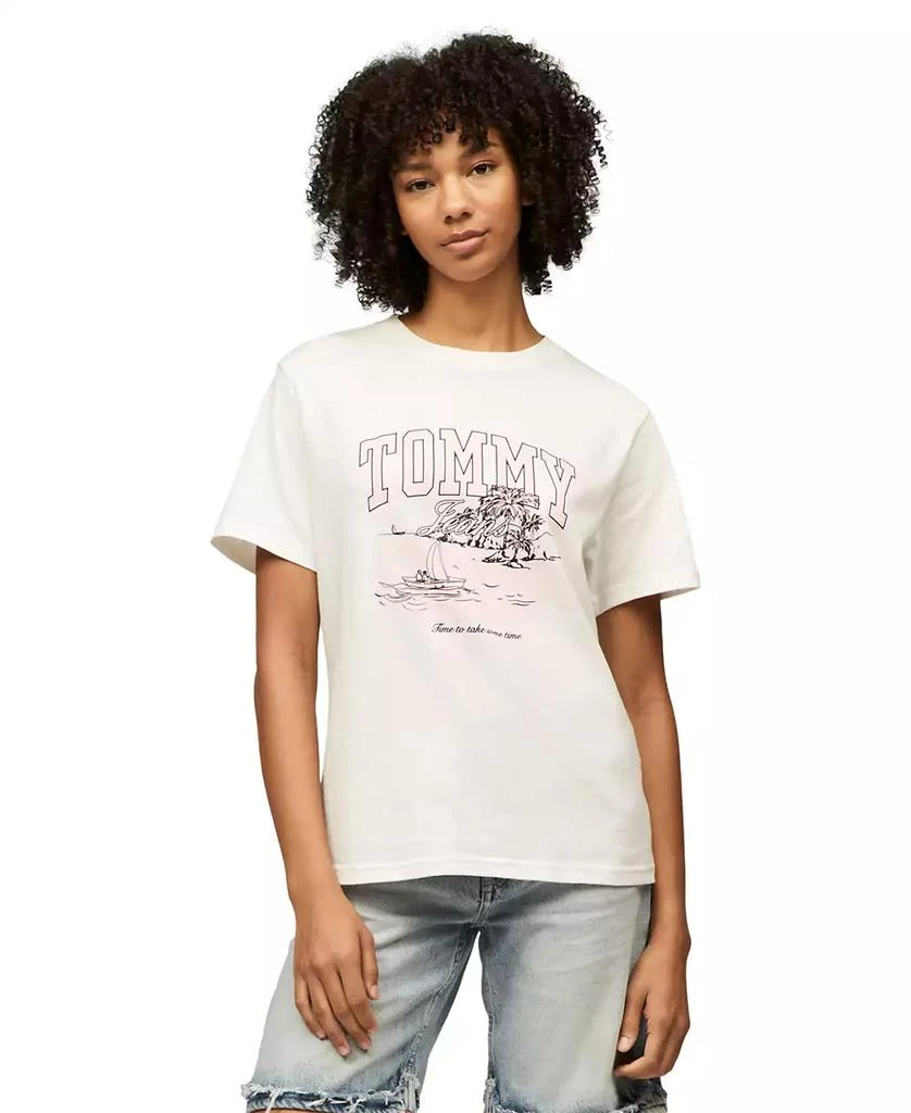Tommy Jeans Women's Relaxed Tonal Tropics Graphic Tee 1