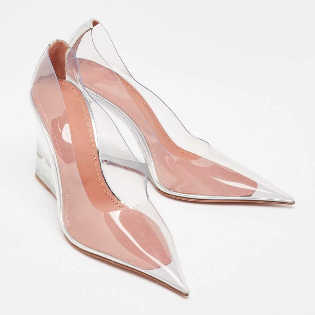 Amina Muaddi Amina Muaddi Transparent PVC Ane Wedge Pumps Size 38.5 4