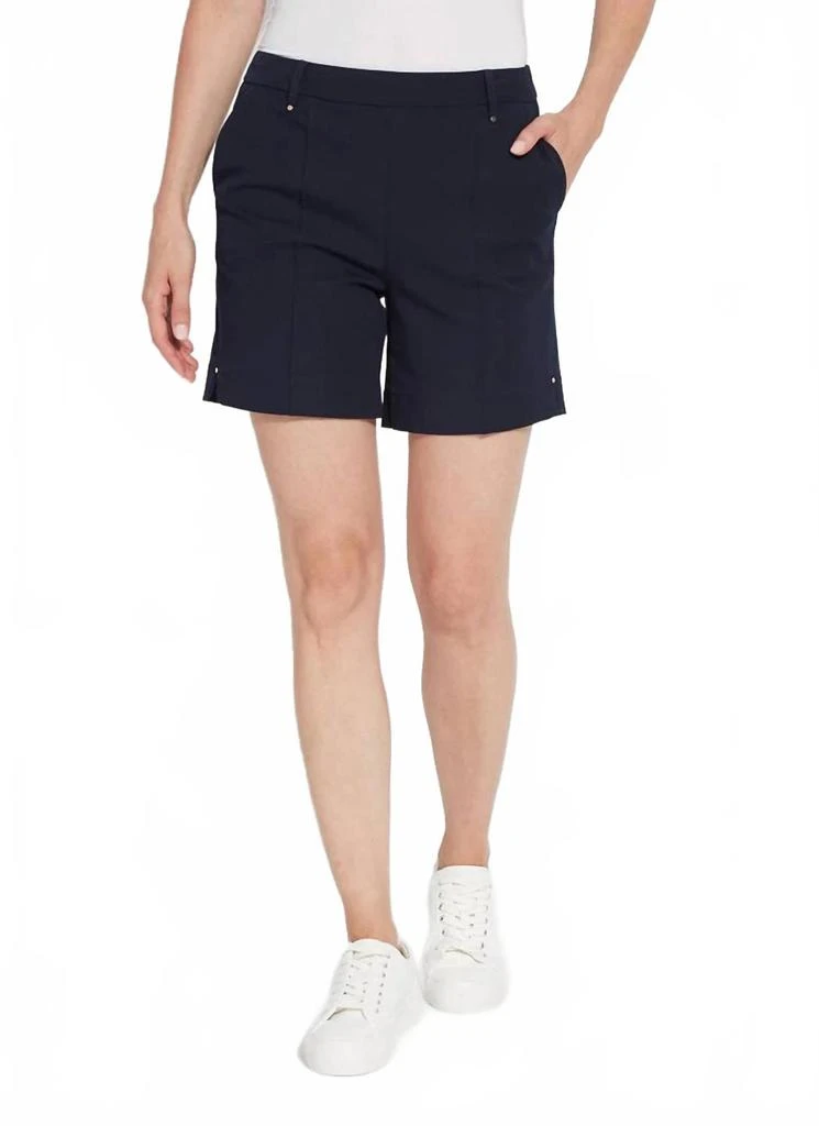 Shop Amanda Stretch Twill Short In True Navy on Sale at BeyondStyle ...