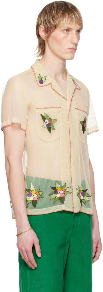 BODE Off-White Embroidered Suncherry Shirt 2