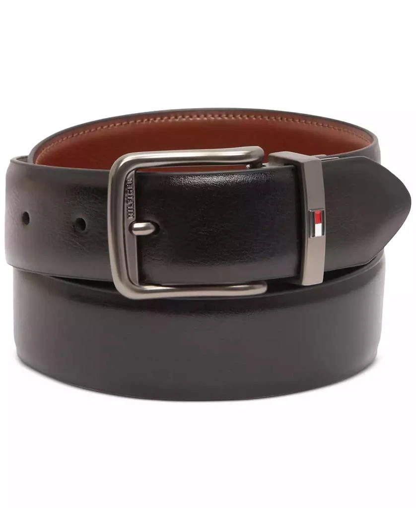 Tommy Hilfiger Men's Reversible Harness Buckle Stretch Belt 1