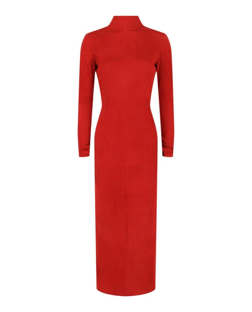 Salvatore Ferragamo Backless Suede Dress 1