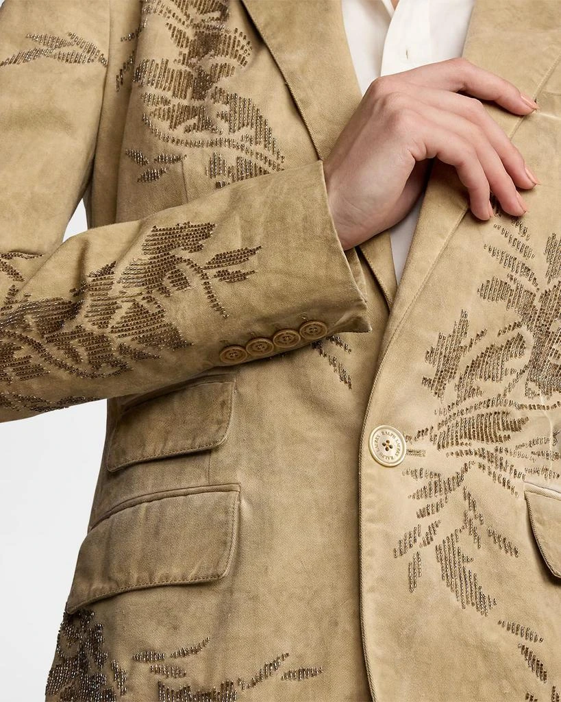Ralph Lauren Parker Embellished Cotton Chino Jacket 8