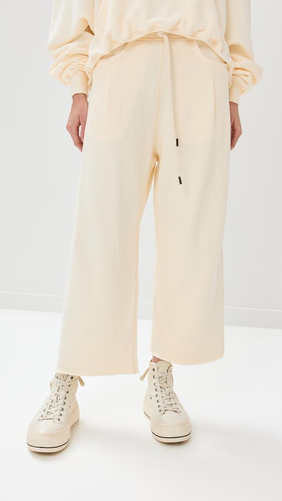 R13 Cropped Pleated Sweatpants