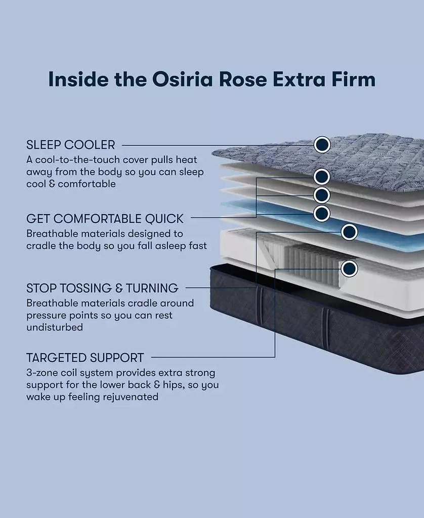Serta Perfect Sleeper Osiria Rose 12" Extra Firm Tight Top Mattress Set 6