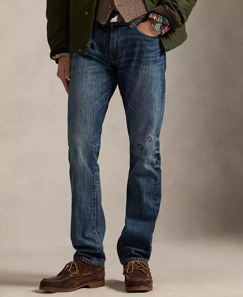 Ralph Lauren Men's Varick Slim Straight Distressed Jeans