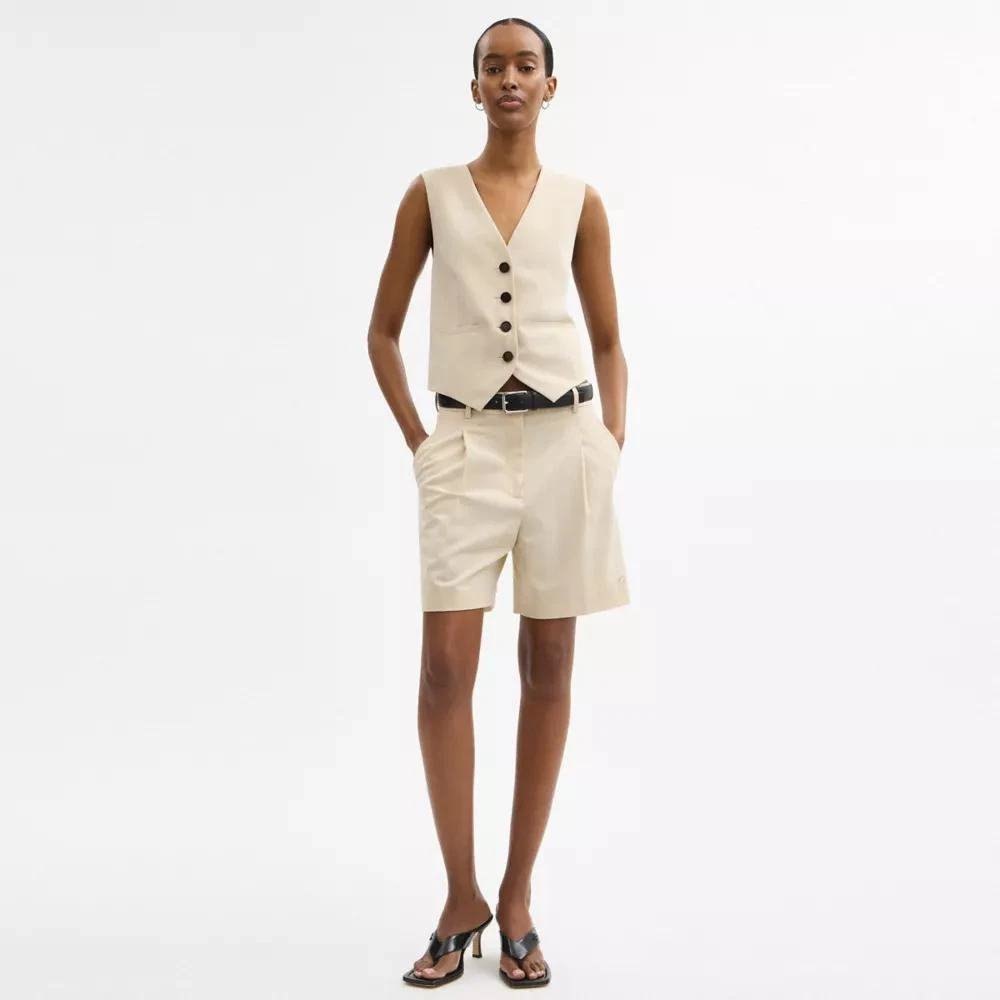 Coach Tailored Vest In Recycled Polyester 2