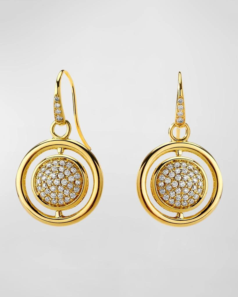 Syna 18K Yellow Gold Reversible Diamond Drop Earrings 1