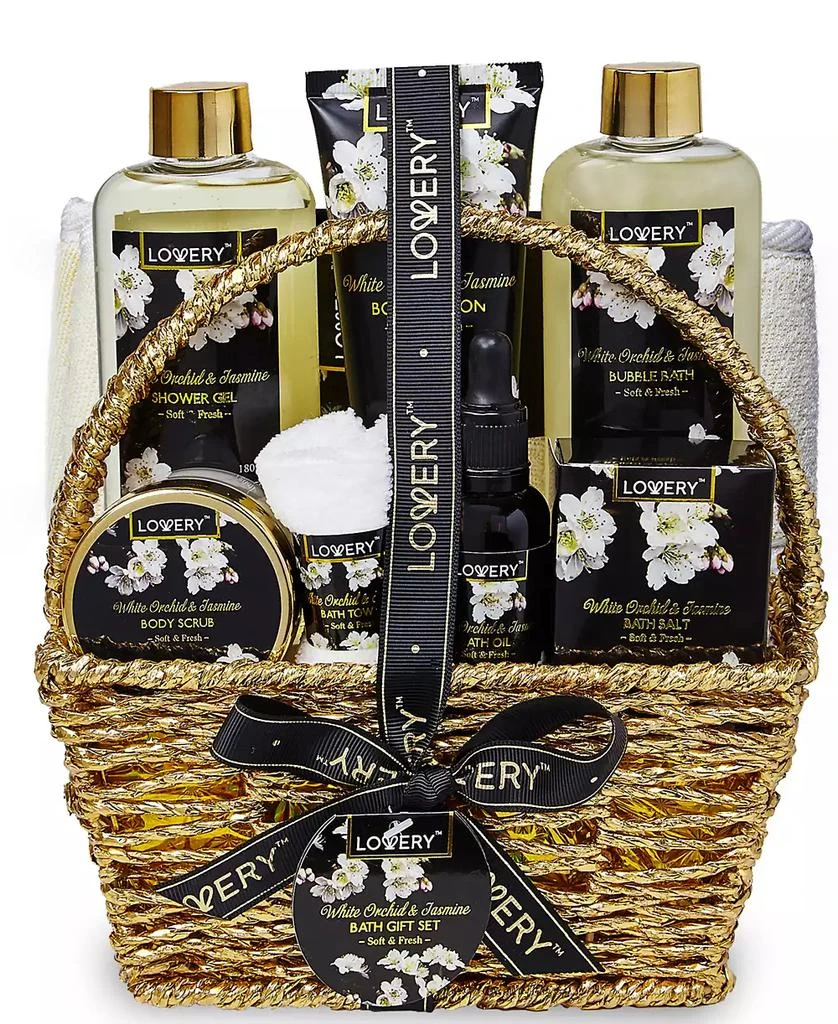 Lovery Home Spa Orchid Jasmine Body Care Gift Set, 9 Piece 1