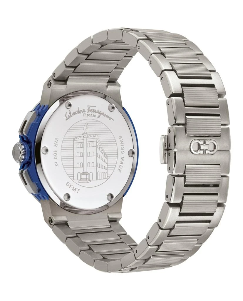 Salvatore Ferragamo F-80 Titanium Tech Bracelet Watch 3