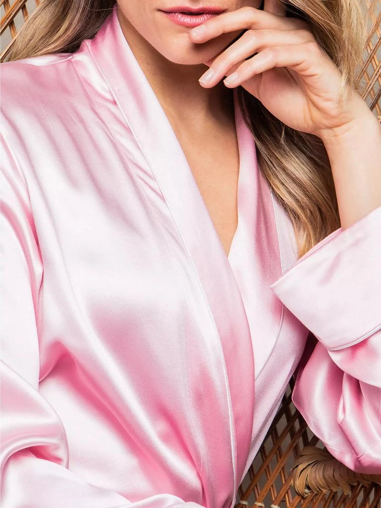 Petite Plume Silk Long Robe 3