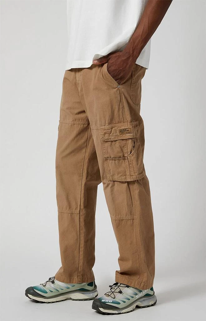 PacSun Tan Ripstop Baggy Cargo Pants 3