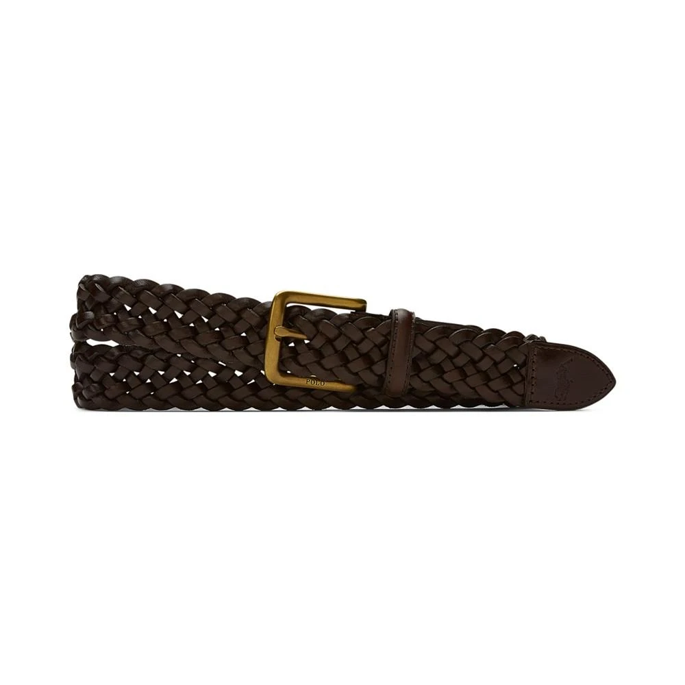 Polo Ralph Lauren Men's Braided Vachetta Leather Belt 2