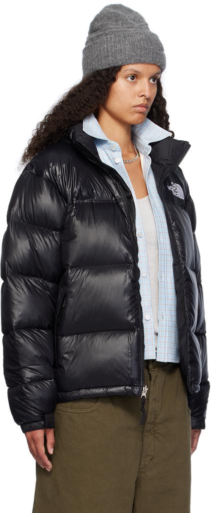 The North Face SSENSE Exclusive Black 1996 Retro Shine Nuptse Down Jacket