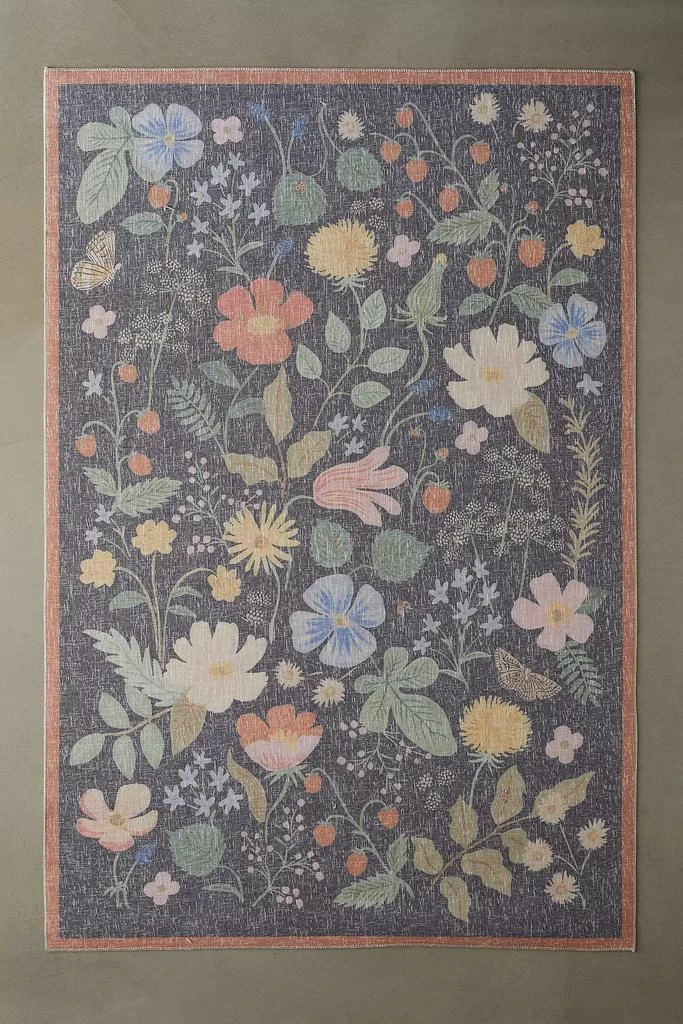 Loloi Rifle Paper Co. X Loloi Cotswolds Printed Performance Rug 1