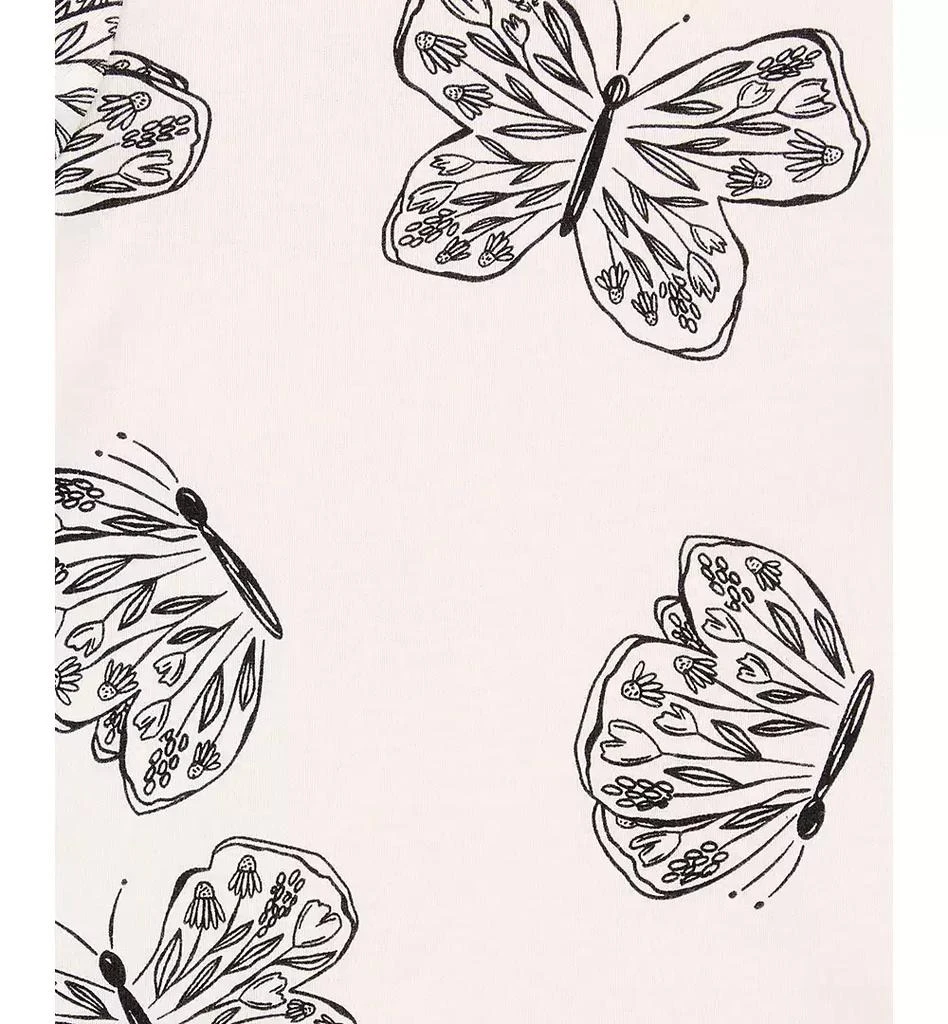 Carter's Baby Girls Striped Butterfly Short-Sleeve Cotton Bodysuits, 5 Pack 2