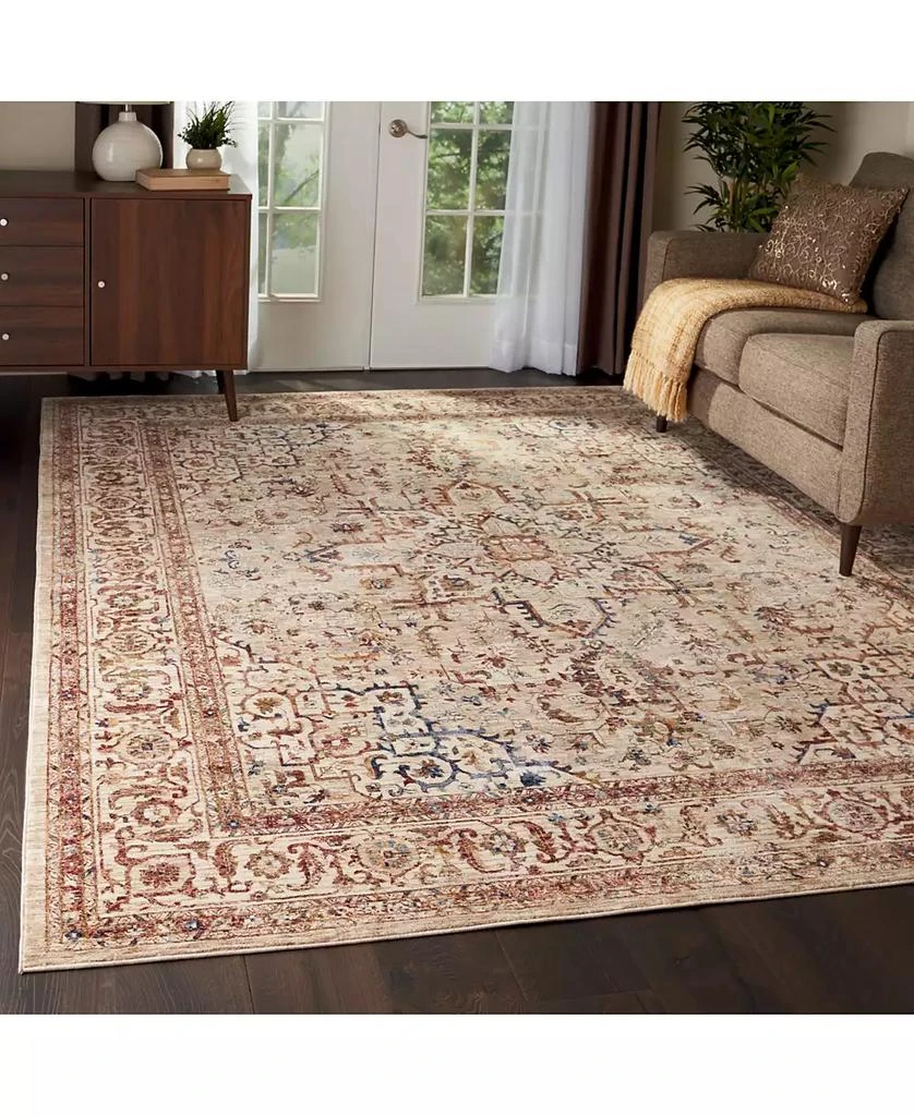 KM Home Mink Home Taza Heriz 2' 3" x 7' 6" Runner Rug 4