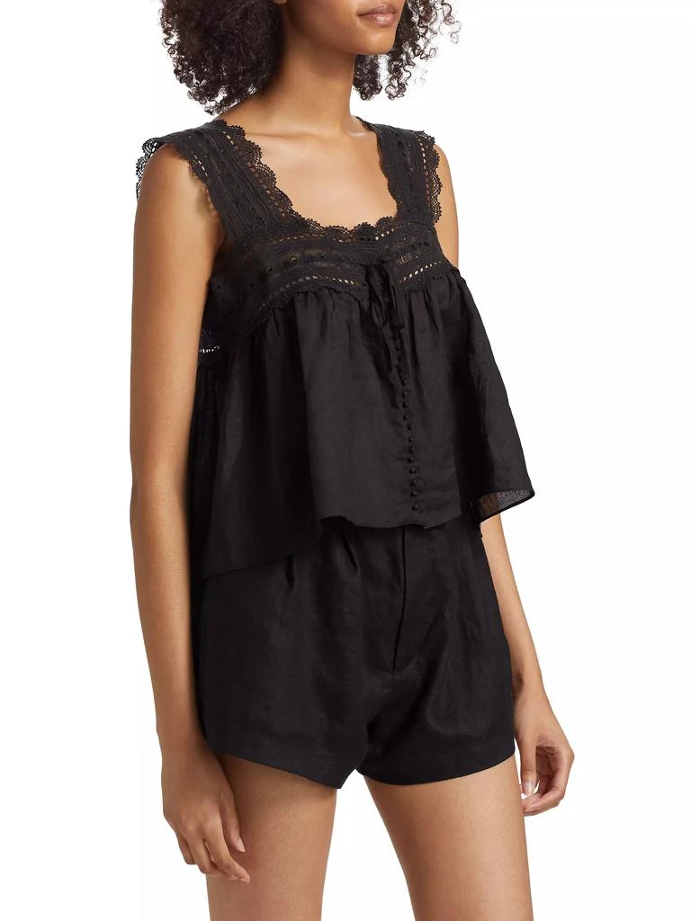 DÔEN Vera Lace-Trimmed Sleeveless Top 4