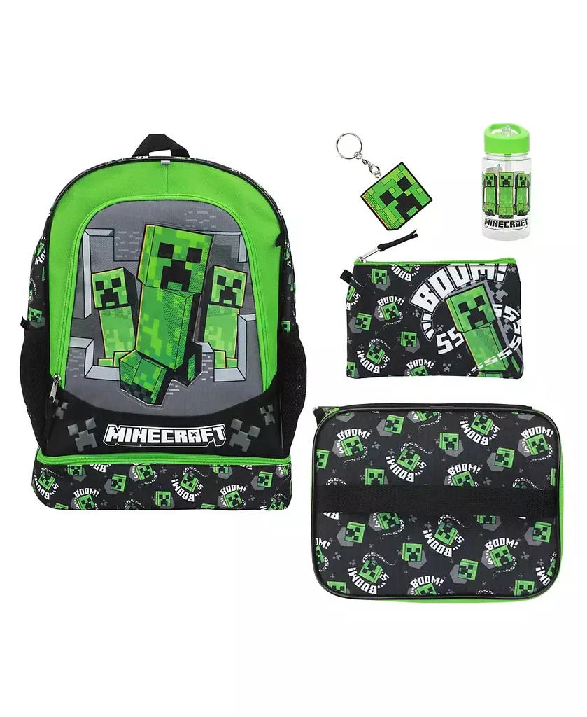 Minecraft Creepers 5-Piece 16" Backpack Set For School
Travel