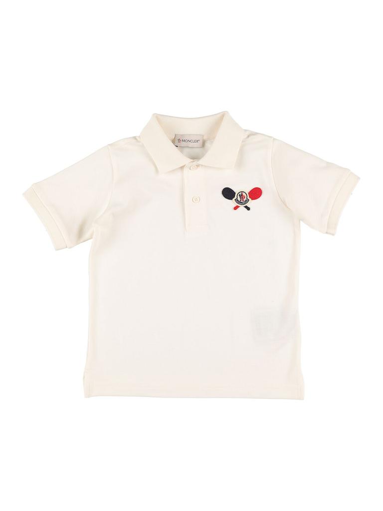 Moncler Logo Detail Cotton Polo Shirt