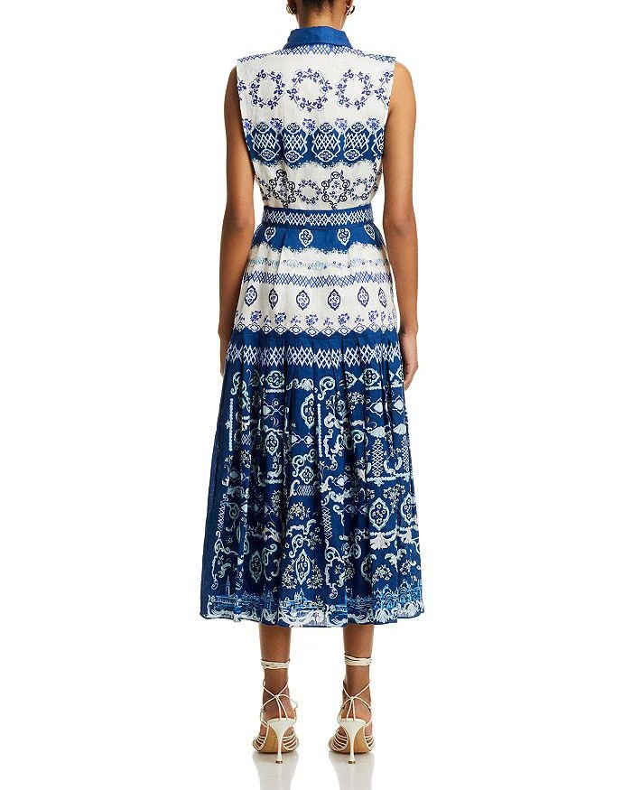Saloni Nya Linen Midi Dress 4