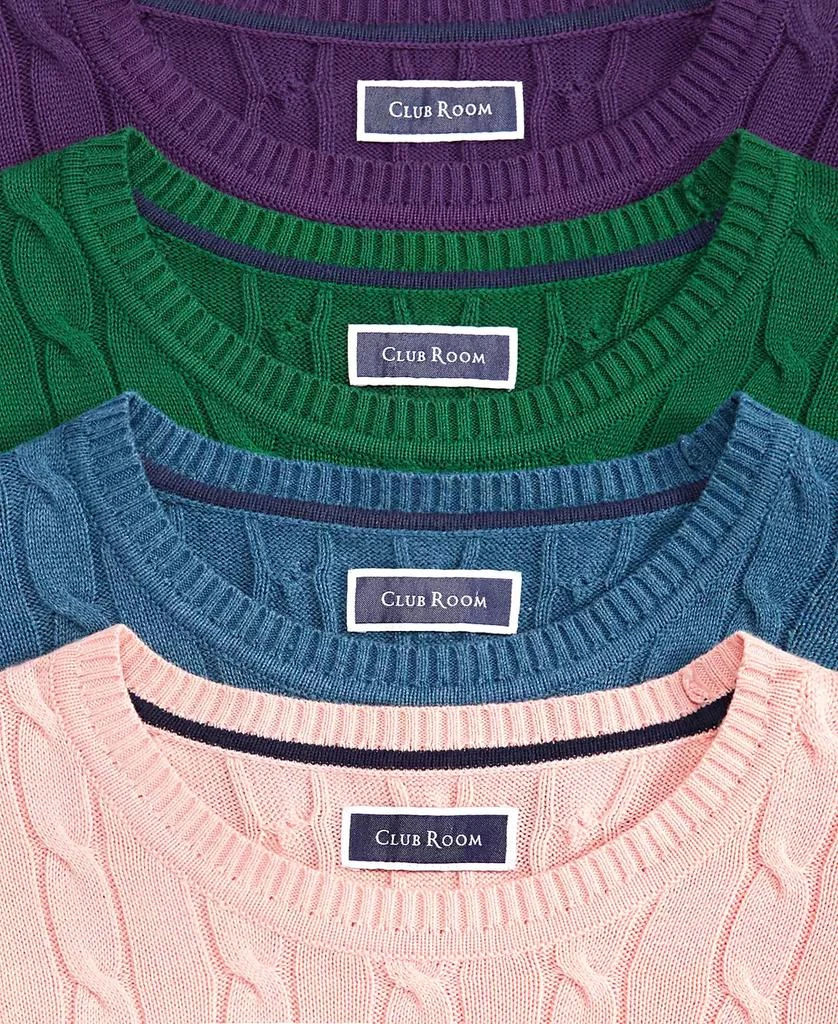 Club Room Men's Cable-Knit Cotton Sweater, Created for Macy's 2