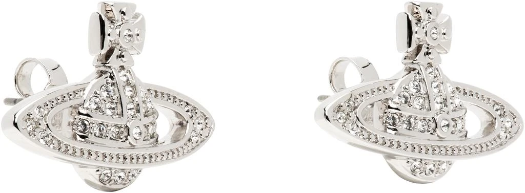 Vivienne Westwood Silver Mini Bas Relief Earrings 2