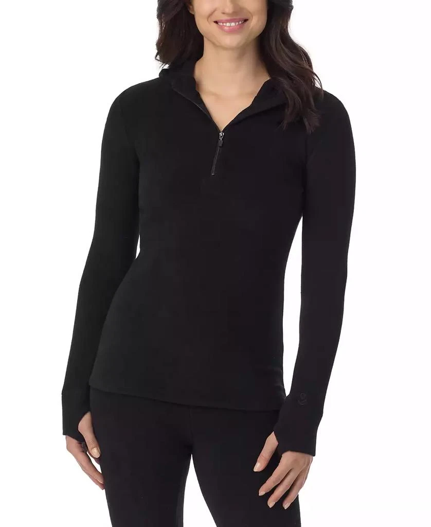 Cuddl Duds Fleecewear Half-Zip Hooded Top 1