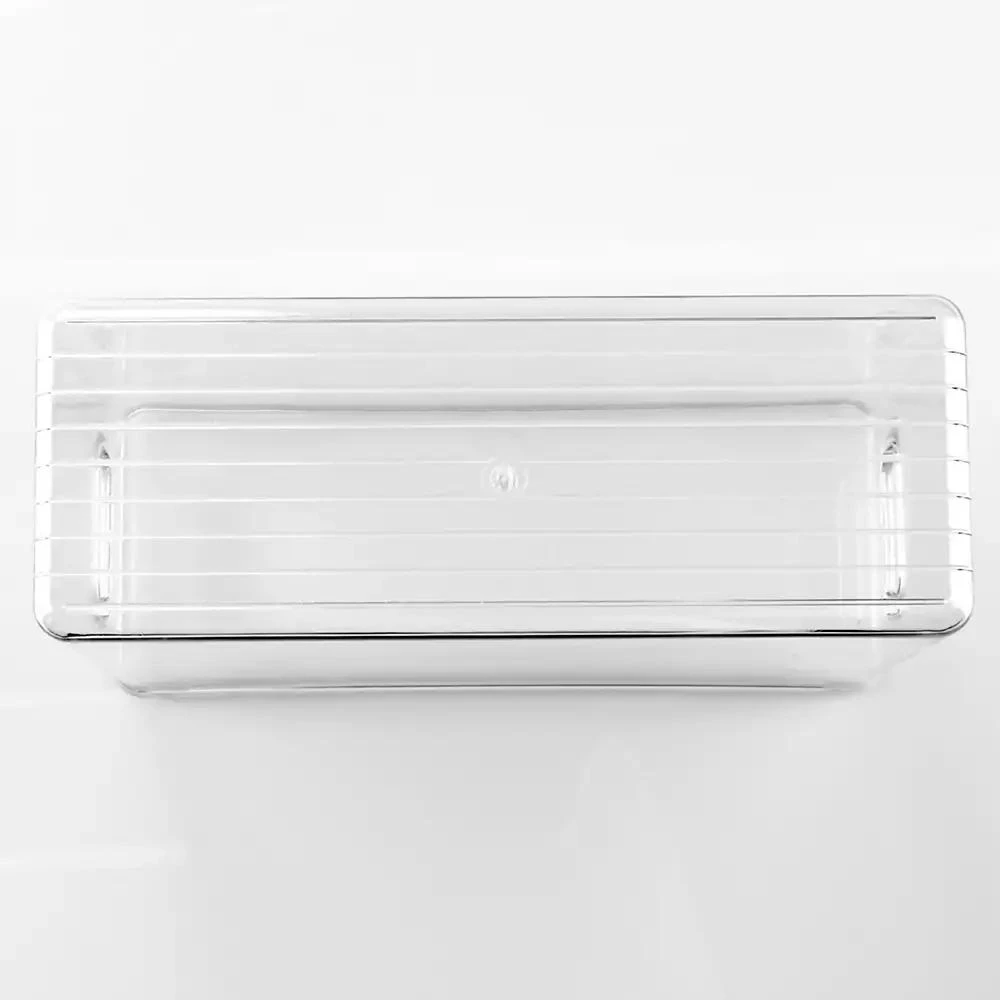 iDesign Set of 4 Pantry Storage Bins with Handles - Clear 6