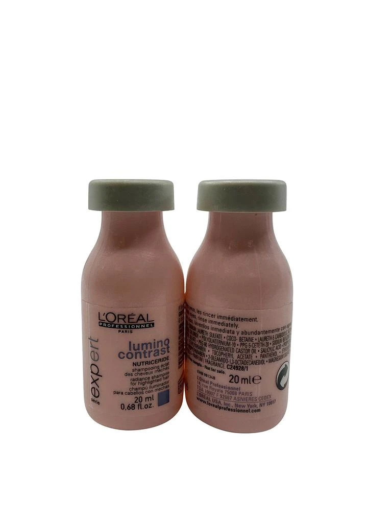 L'Oreal Paris L'Oreal Lumino Contrast Nutriceride Radiance Shampoo 0.68 OZ Set of 2 3