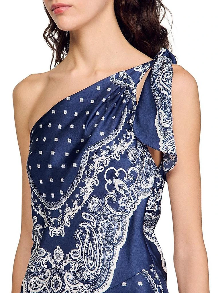 Sandro Bandana-Print Maxi Dress 5