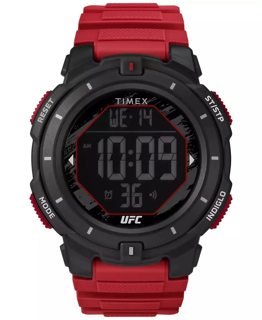 Timex Men's UFC Rumble Digital Red Polyurethane Strap 50mm Round Watch 1
