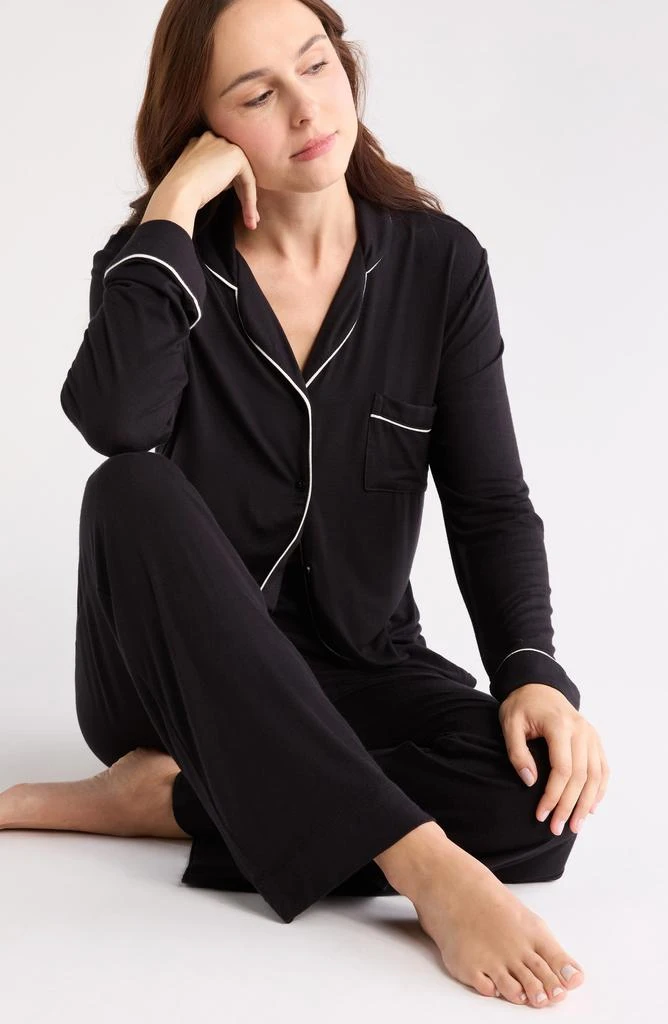 Nordstrom Tranquility Long Sleeve Shirt & Pants Two-Piece Pajama Set 4