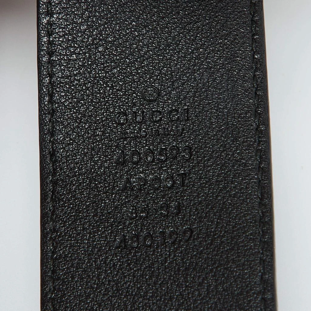 Gucci Gucci Black Leather GG Marmont Buckle Belt 85CM 5