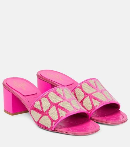 Valentino Toile Iconographe canvas mules 1
