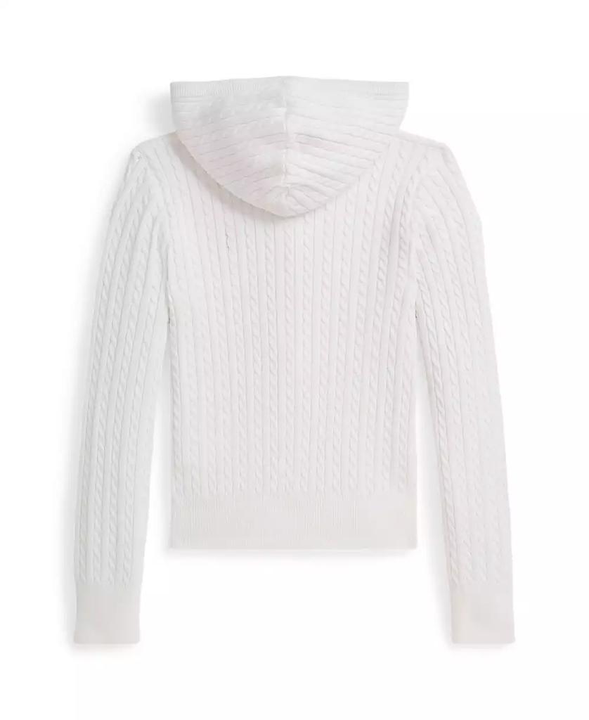 Ralph Lauren Big Girls Mini-Cable Full-Zip Hoodie