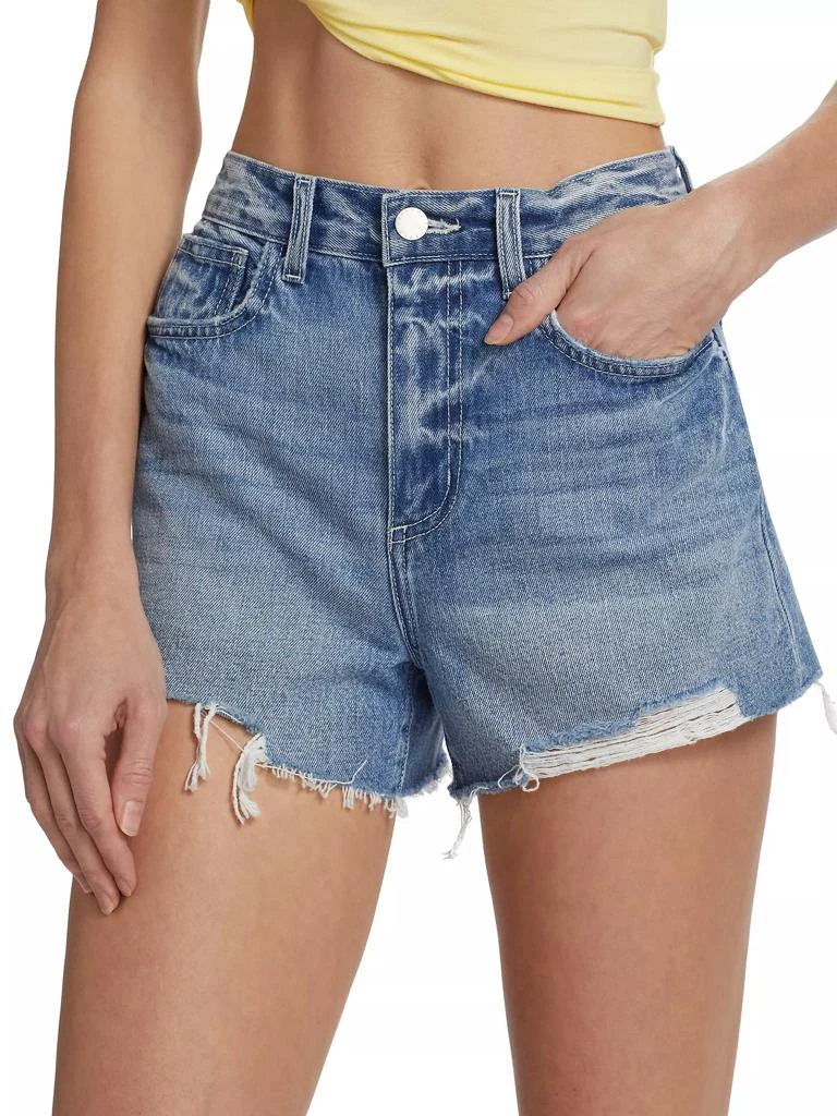 L'Agence Beck High-Rise Denim Shorts 6