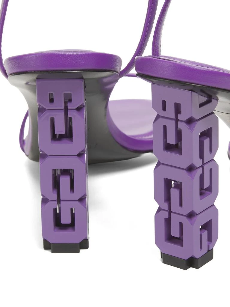 Givenchy 90MM Leather G Cube Sandals 6