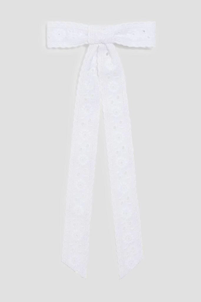 Jennifer Behr Dolly broderie anglaise bow hair clip