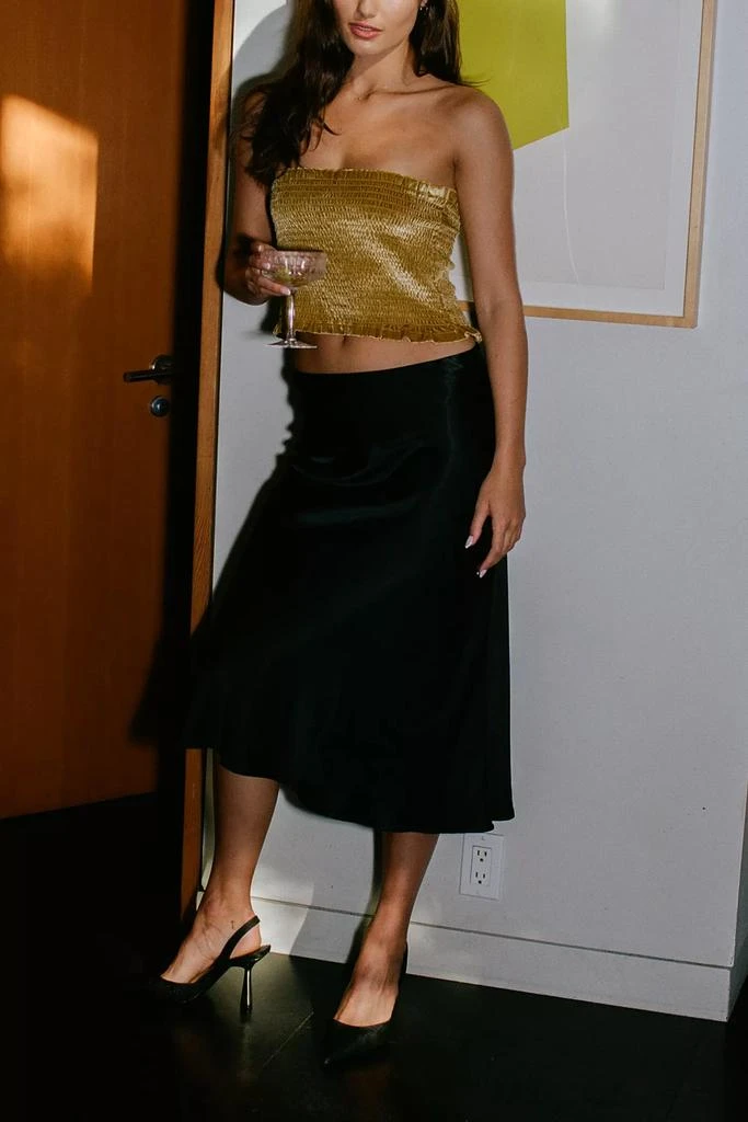 Whimsy and Row Whimsy + Row Donna Tencel Midi Skirt 1