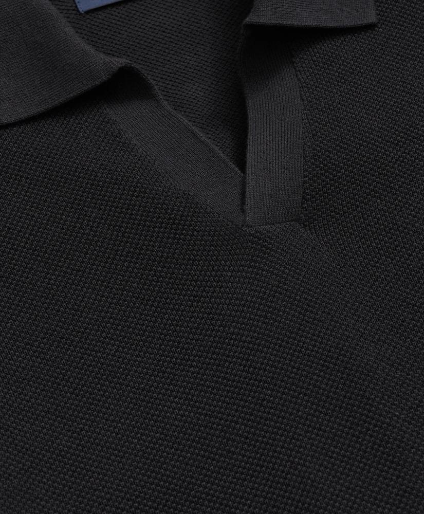 Brooks Brothers Supima® Cotton Pique Johnny Collar Sweater