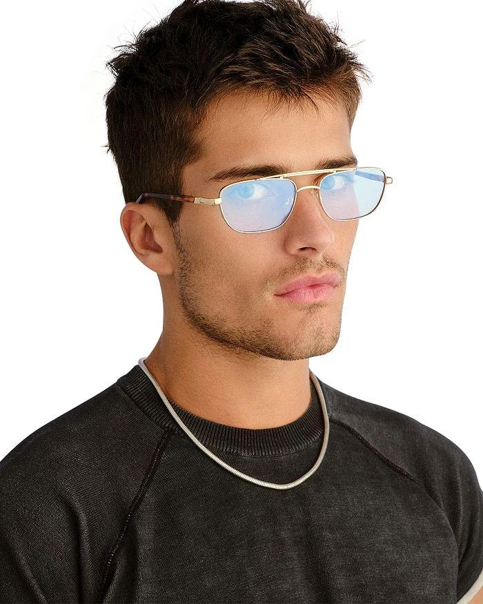 Le Specs Le Mimi Aviator Blue Light Glasses, 57mm