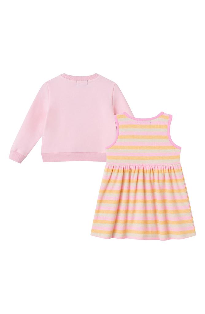 Andy & Evan Flower Twofer Sweatshirt & Dress Set