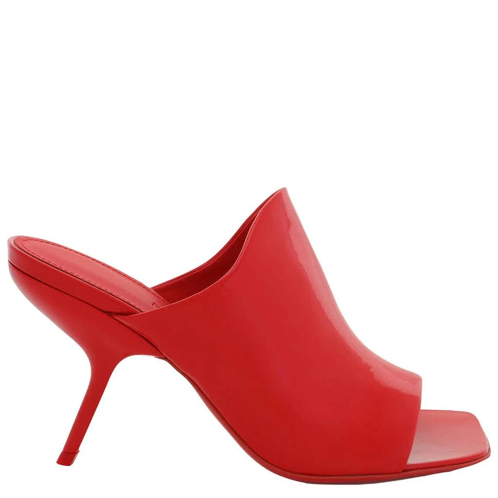 Salvatore Ferragamo Red Calfskin Open-Toe Slide Sandals 1