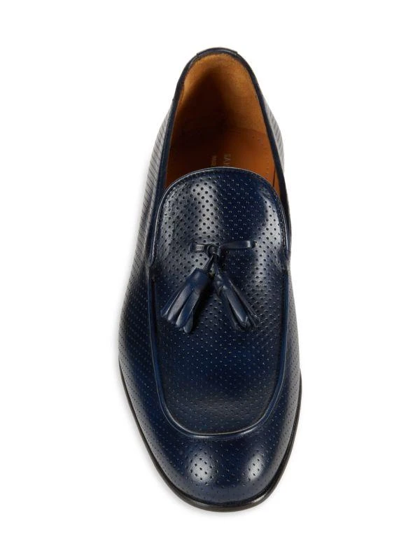 Tassel Perforated Leather Loafers – On Sale Now with Up to  display picture 3