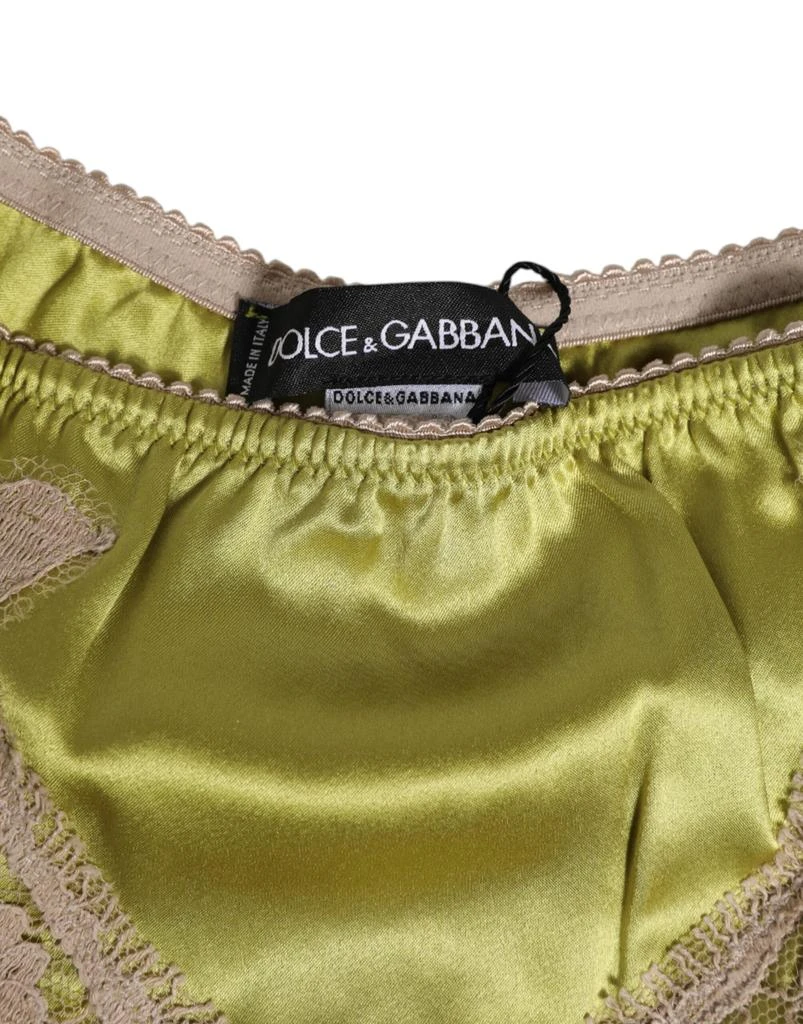 Dolce 
Gabbana Silk Satin Lace Trim New Slip Women
s Underwear 2