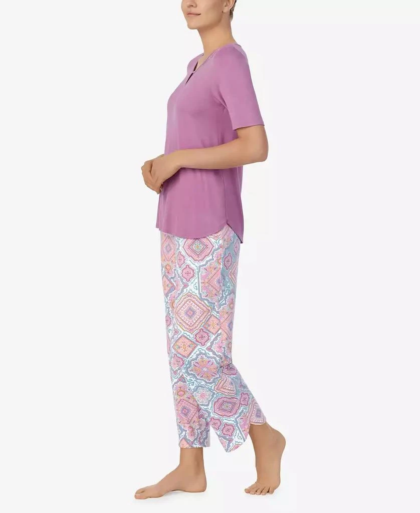 Ellen Tracy Women's Short Sleeve 2 Piece Pajama Set 3